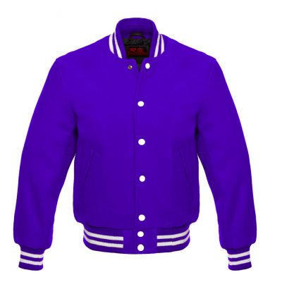 Varsity Classic jacket Purple-White trims